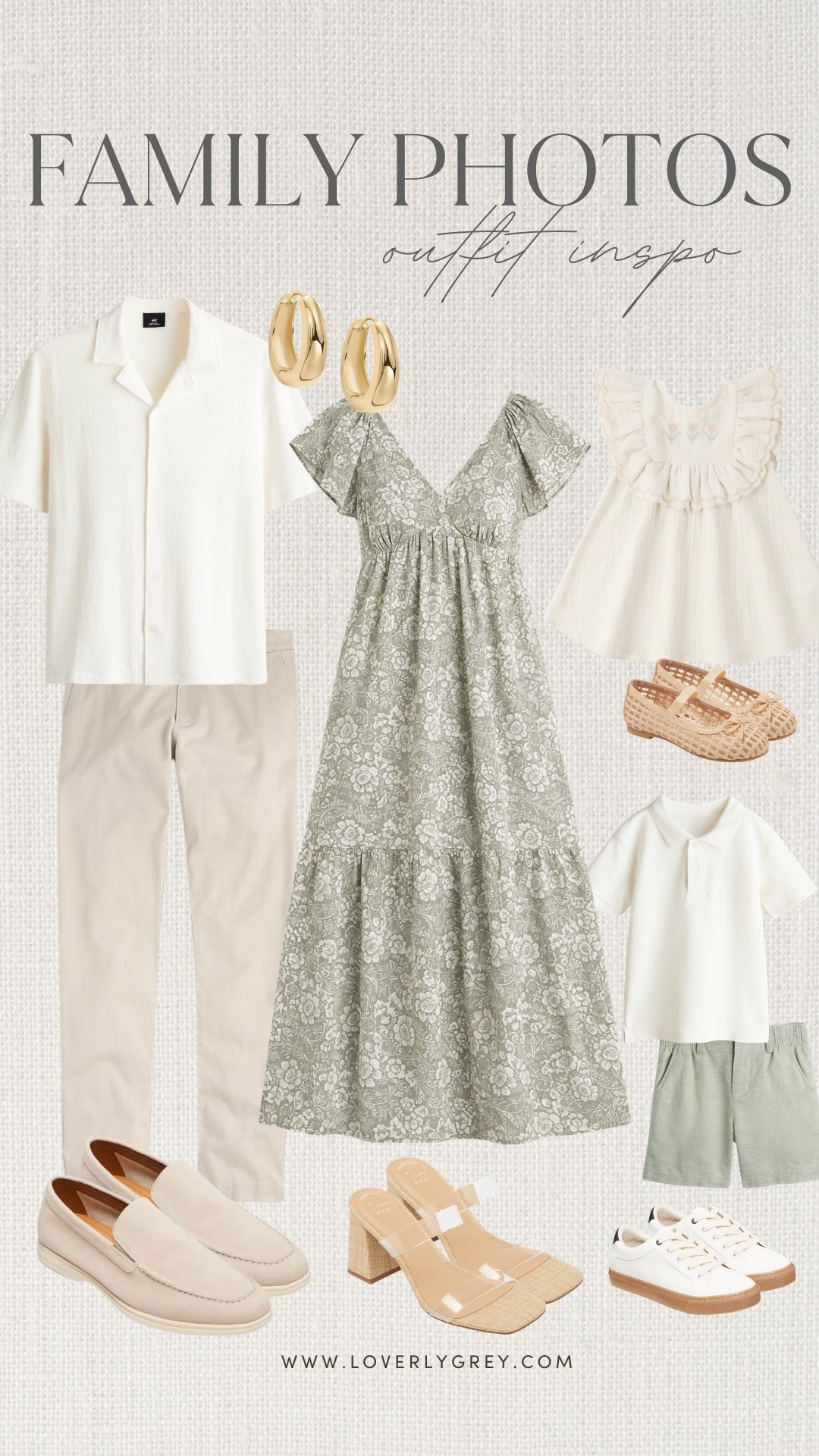 Here’s some inspo for spring family photo outfit ideas 💕 loving these neutrals!

Loverly Grey, spring family photo outfit ideas, Target find, Target fashion, sage green floral maxi dress, men’s spring outfit ideas, girls spring outfit ideas, girls spring dress, boys spring outfit ideas

#LTKMens #LTKspring #LTKKids