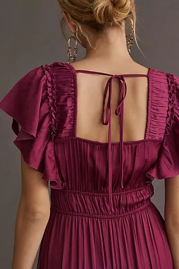 Ruffled Tiered Midi Dress | Anthropologie (US)