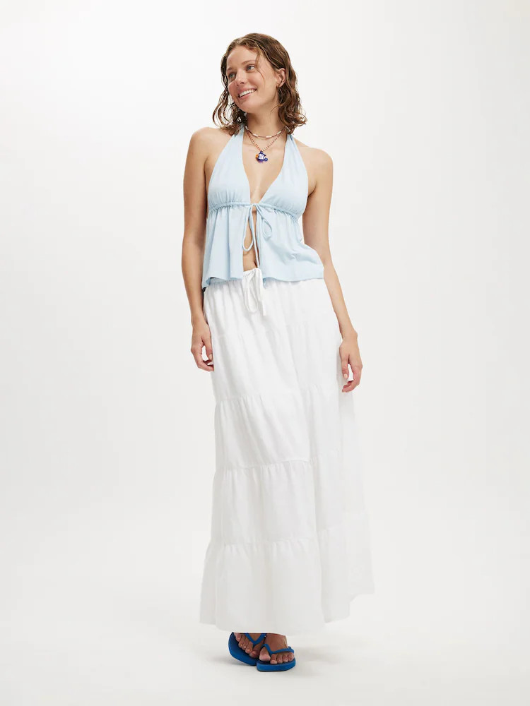 Cotton On White Haven Multi Tiered Maxi Skirt | Next EU