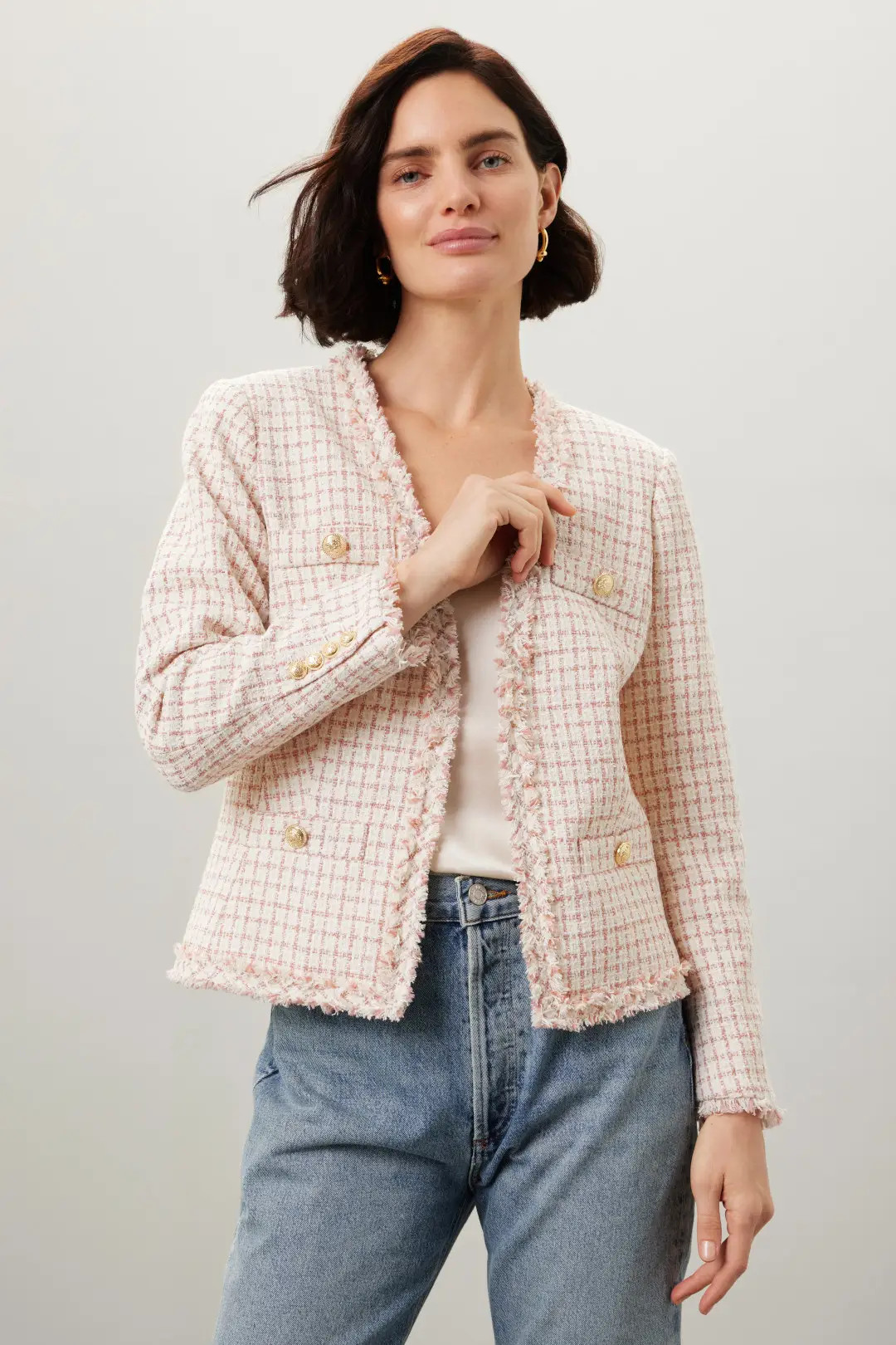 Pastel Tweed Jacket | Rent the Runway