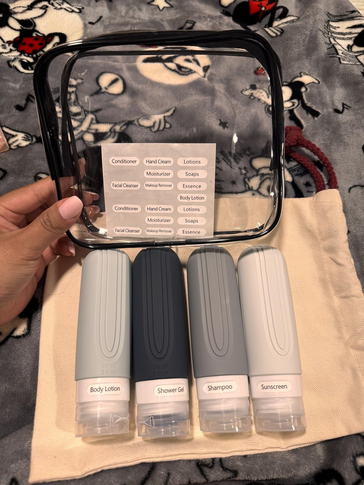 Travel Bottles for Toiletries, Tsa Approved 3oz Travel Size Containers BPA Free Leak Proof Refill... | Amazon (US)