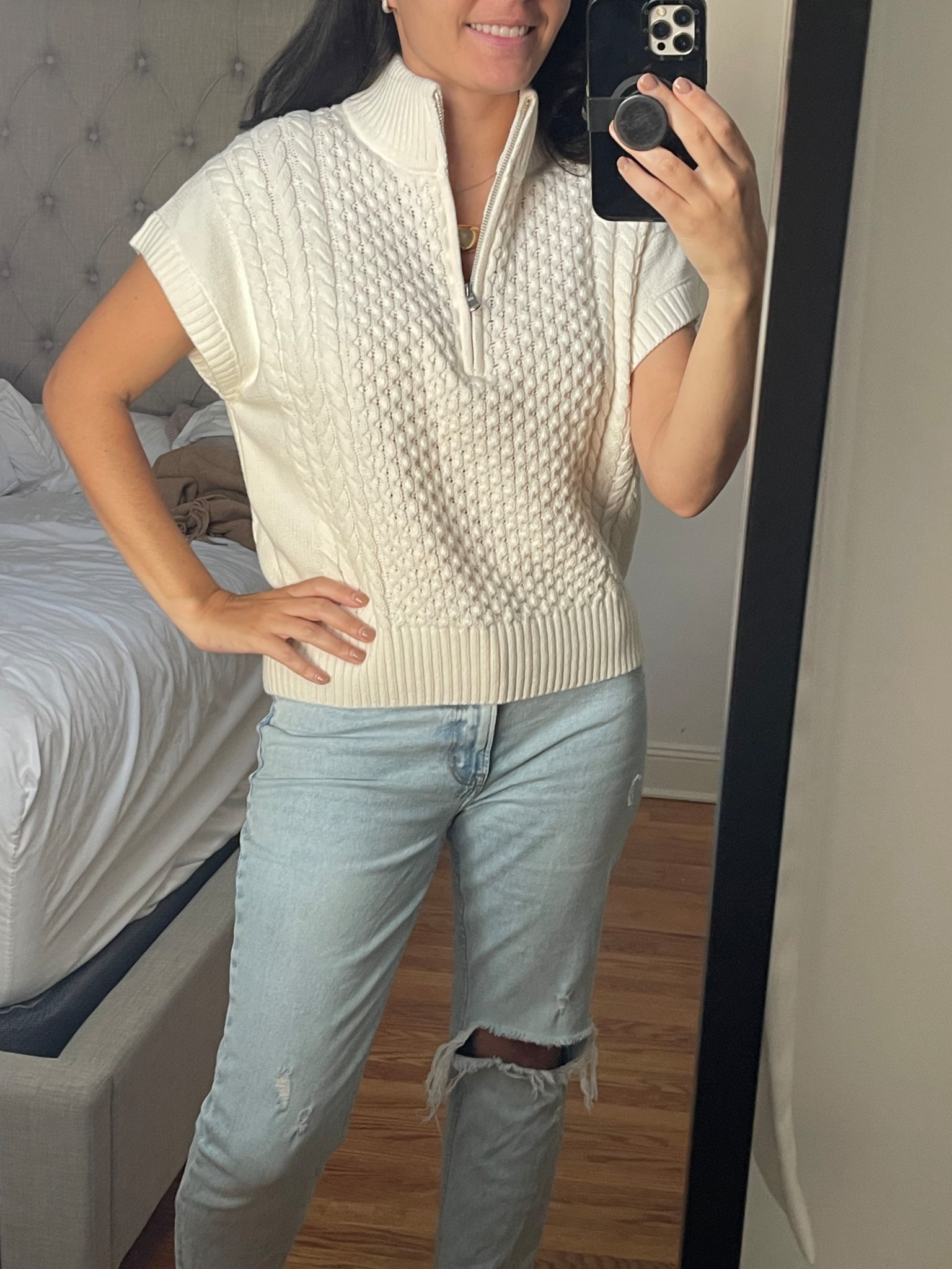 Loft fall sweater
Zip up sweater
Look for less Varley
White sweater
 Cream sweater
Fall outfit 
Fall style 

#LTKFindsUnder50 #LTKFindsUnder100 #LTKSaleAlert