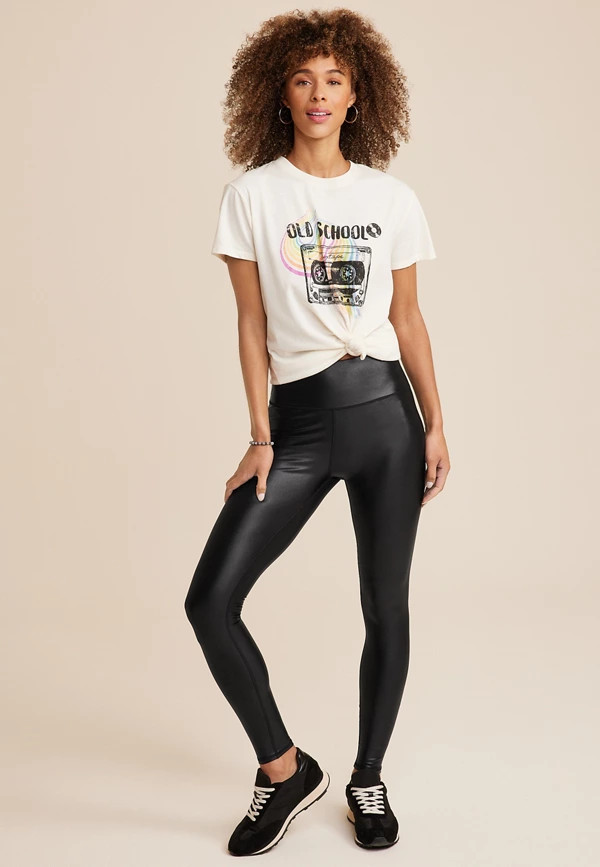 High Rise Liquid Shine Legging | Maurices