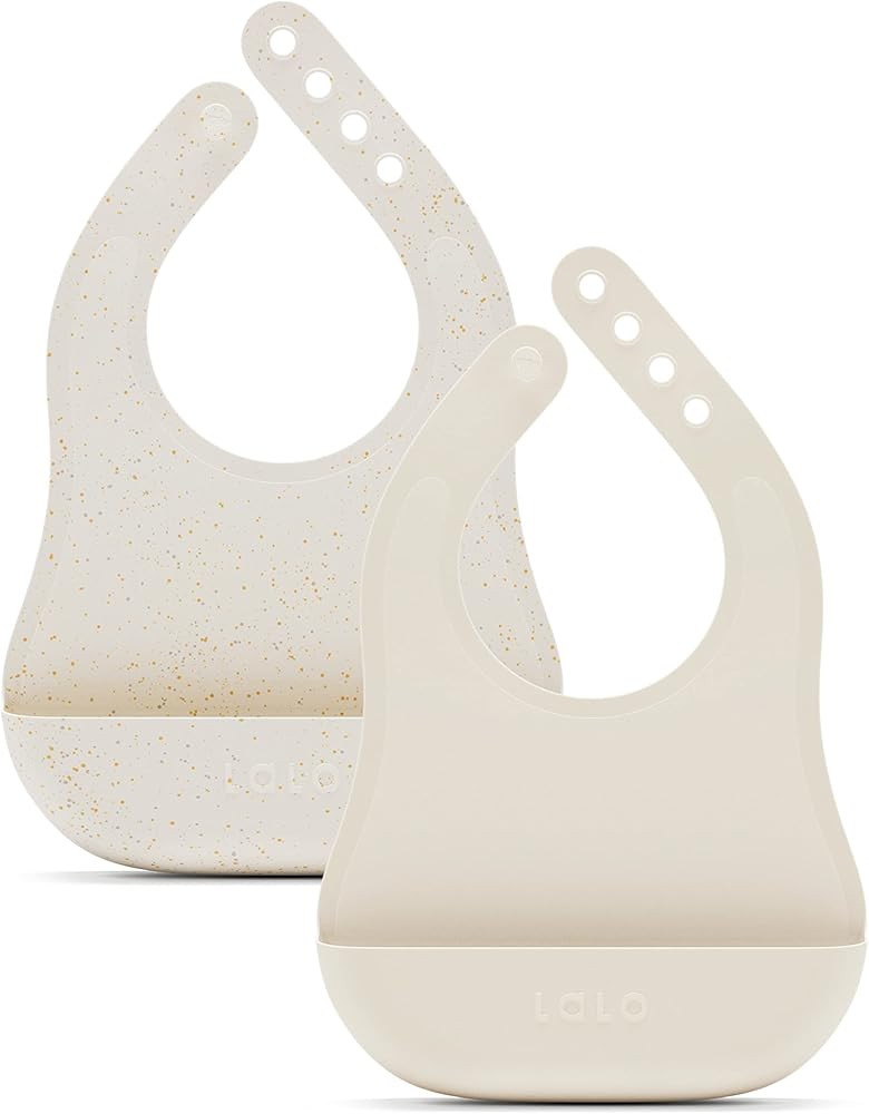 Lalo The Bib - Waterproof, Non-Toxic Silicone Baby Bib with Adjustable Neck Band & Silicone Food ... | Amazon (US)