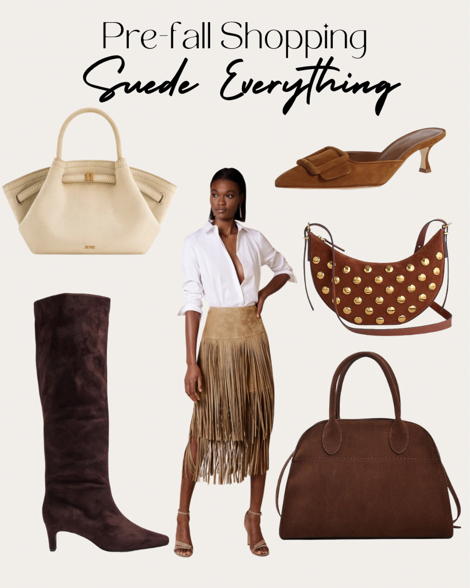 Suede everything is a huge trend for fall this year and I am obsessed with all things suede from suede shoes to suede bags and even this insane suede skirt! 

#LTKSeasonal #LTKFallSale #LTKStyleTip