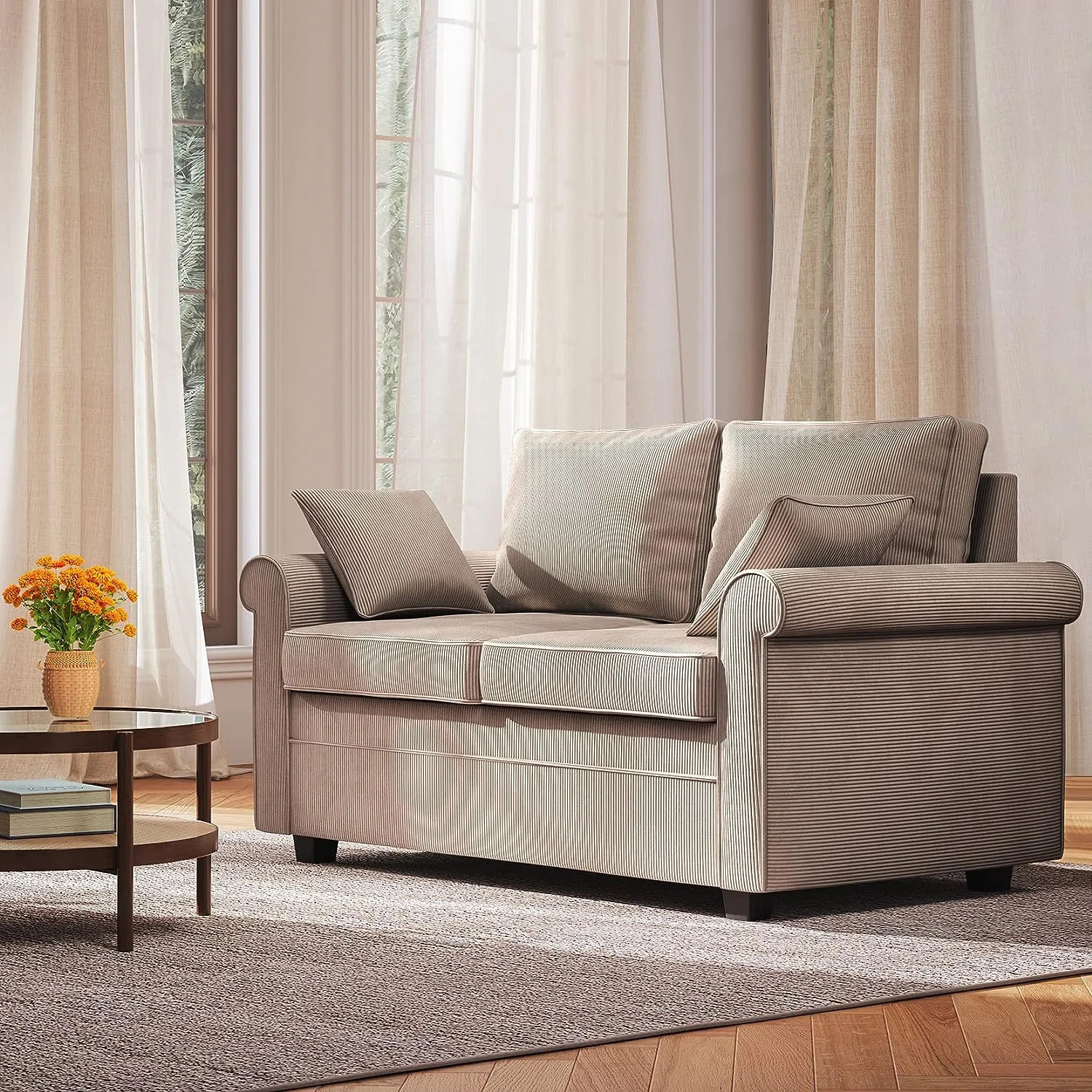 Red Barrel Studio® Schechter 55.51'' Upholstered Sleeper Sofa & Reviews | Wayfair | Wayfair North America