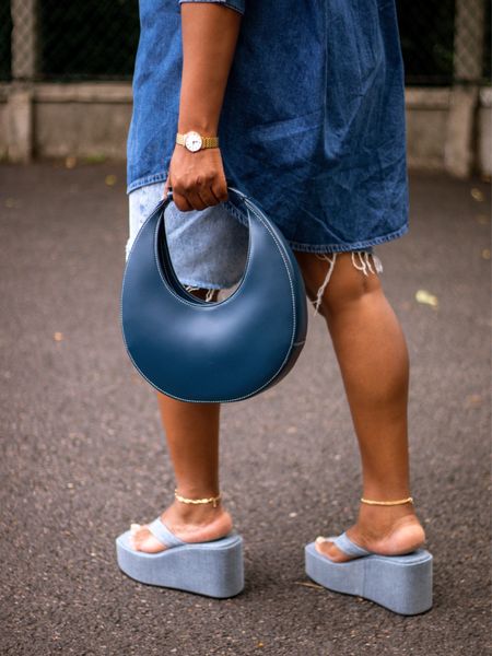 IT BAG ALERT : this Staud Moon shoulder bag petroleum blue is the moment ! 

#LTKitbag #LTKeurope #LTKstyletip