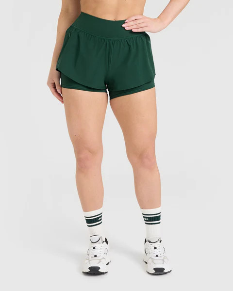 Unified Double Layer Shorts 
 Racing Green | Oner Active (UK / US)
