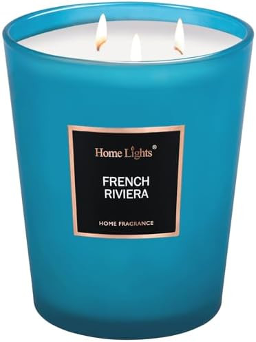 HomeLights Scented Candles | Large Jar Candle - 33.3 Oz. Natural Soy Aromatherapy Candles | Up to... | Amazon (US)