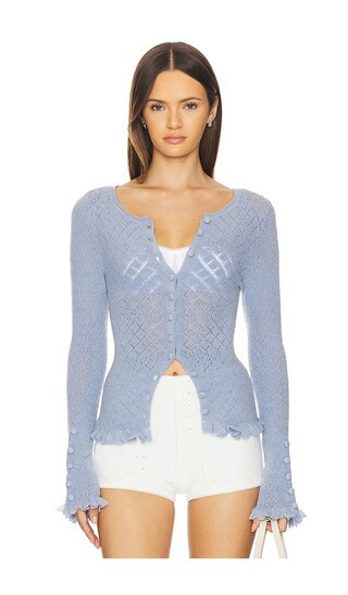Free People x REVOLVE Love Cardi in Baby Blue. - size XL | Revolve Clothing (Global)