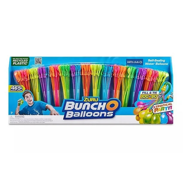 Bunch O Balloons 465 Rapid-Fill Self-Tying Recyclable Water Balloons (14 stems) | Walmart (US)