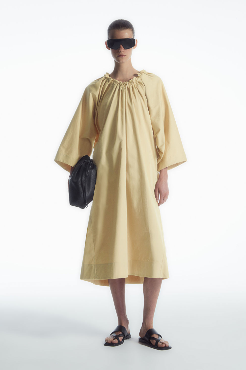 OVERSIZED COTTON MIDI DRESS | COS (US)