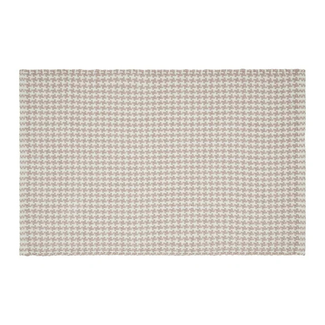 My Texas House Pink Houndstooth Fringe Indoor/Outdoor Layering Rug, 38" x 58" - Walmart.com | Walmart (US)