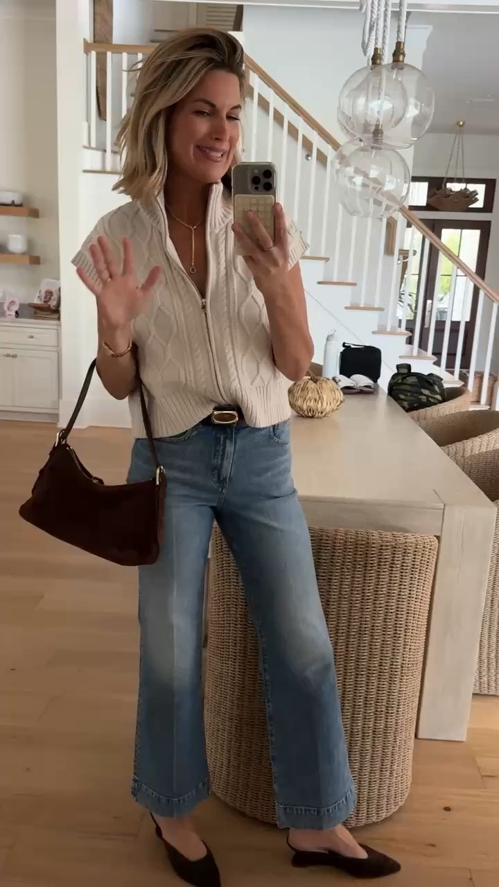 Use code FRIEND for 30% off this vest today!! Sizes are going fast. Comes in two other colors. I am in size small and 27 tall jeans. I’m 5’11”.  Shoes true to size.

#LTKootd #LTKSaleAlert #LTKTall