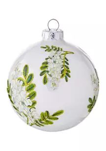 Botanical Ball Glass Ornament | Belk