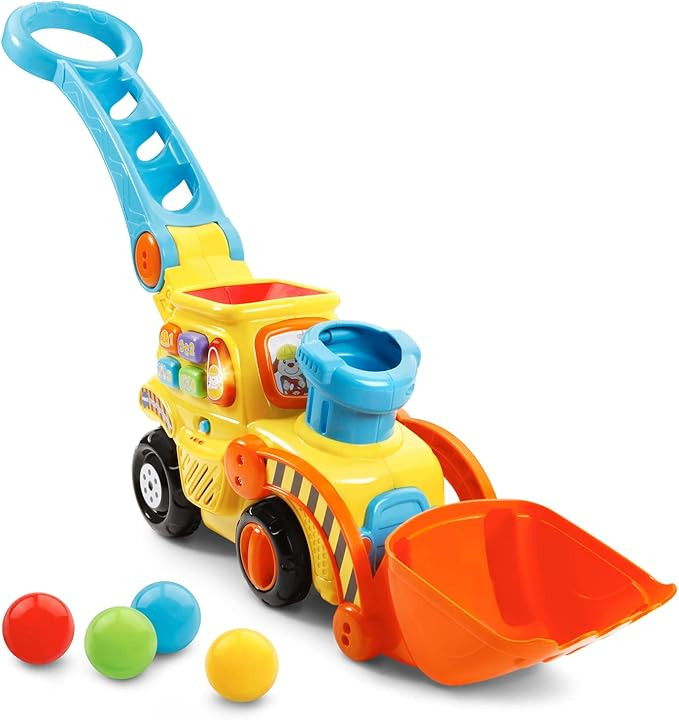 VTech Pop-a-Balls Push & Pop Bulldozer,Yellow | Amazon (US)
