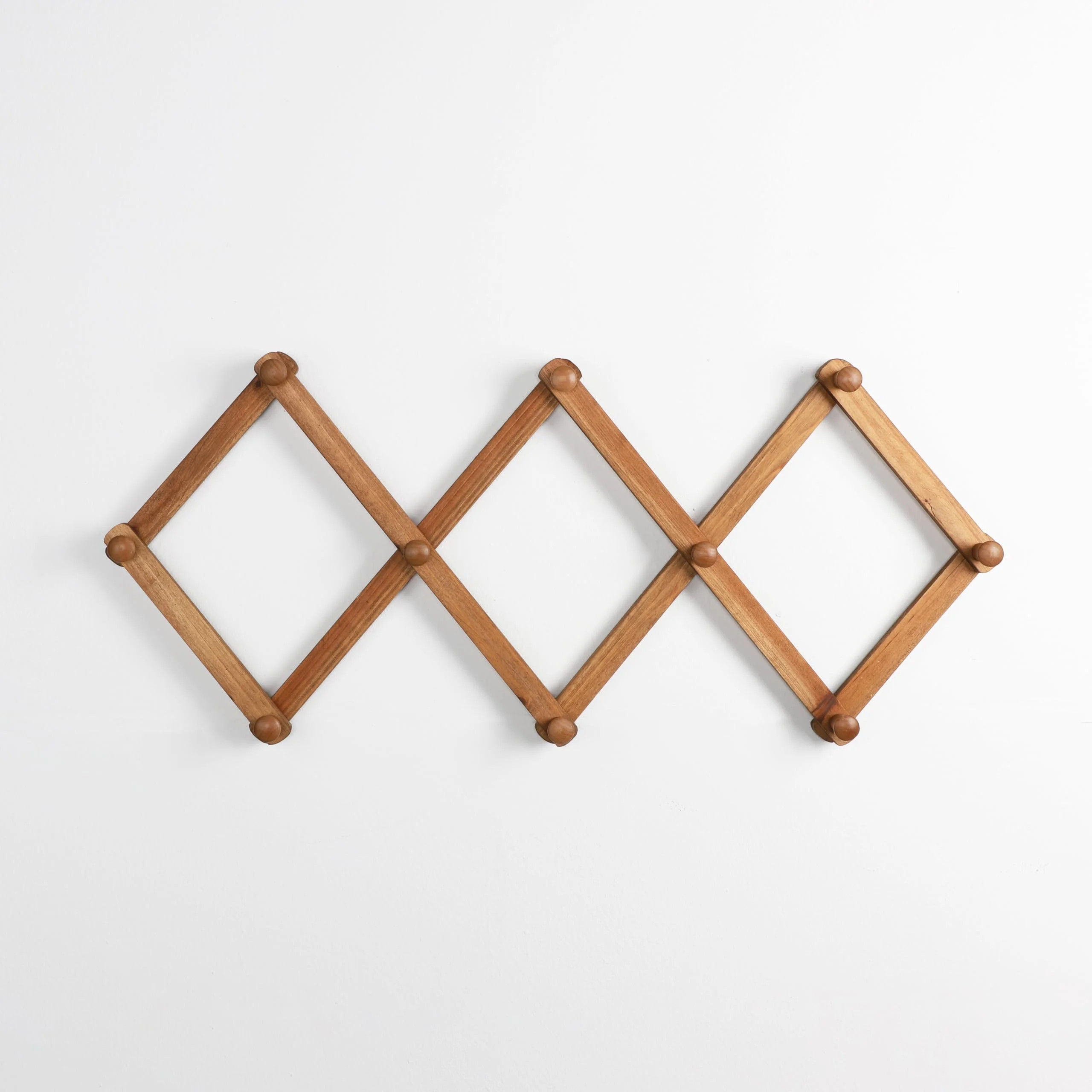 28" Long Solid Wood 10-Hook Wall Mounted Coat Rack | Wayfair North America