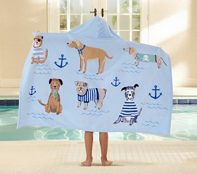 Salty Dog Kid Beach Hooded Towel UPF 50+ | Pottery Barn Kids