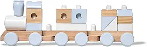 Melissa & Doug Jumbo Stacking Train - Natural | Amazon (US)