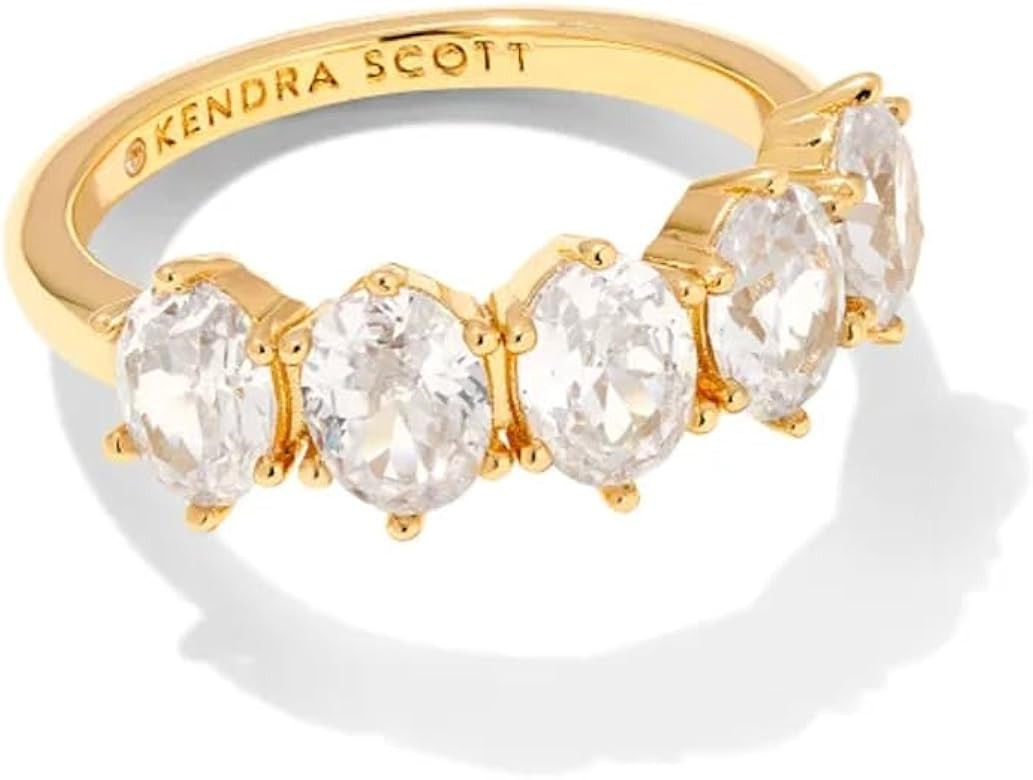 Kendra Scott Cailin 14k Crystal Band Ring, Fashion Jewelry For Women | Amazon (US)