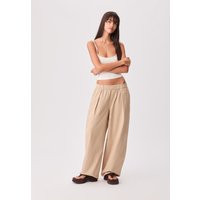 Stradivarius Barrel trousers Stone L | Stradivarius (UK)