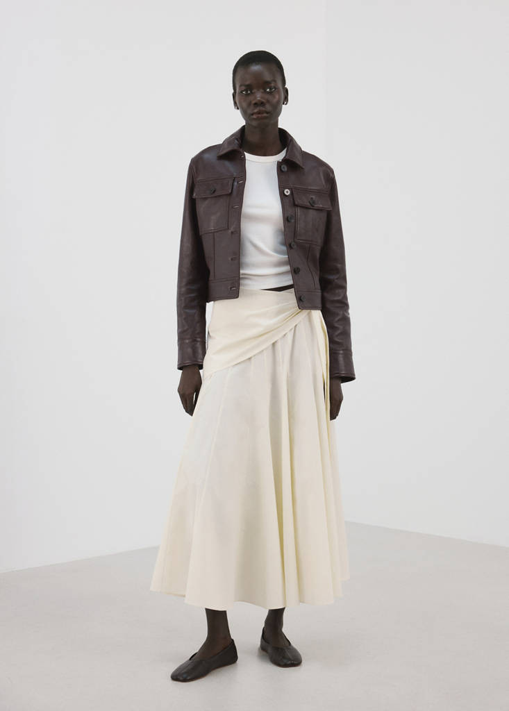 A-line skirt with scarf detail off white - Woman - 6 - MANGO | Mango (US/MX/AU)