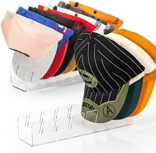 OAPRIRE Hat Stand for Baseball Caps, No-Install Acrylic Hat Organizer and Display for Closet/Desk... | Amazon (US)
