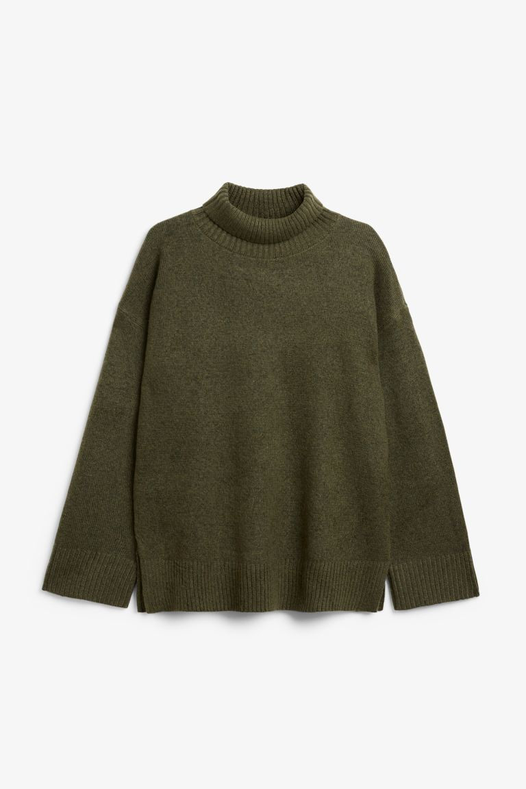 Oversized long sleeve turtleneck sweater | H&M (UK, MY, IN, SG, PH, TW, HK)