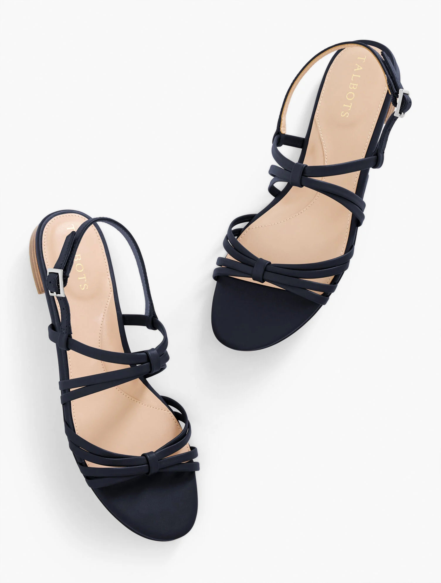 Aria Strappy Nappa Sandals | Talbots