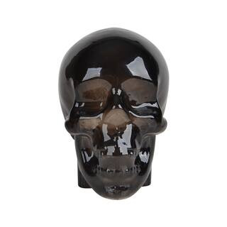 5.5" Charcoal Gray Glass Skull Tabletop Décor by Ashland® | Michaels | Michaels Stores