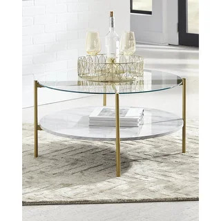 Wynora Round Cocktail Table - On Sale - Overstock - 31476964 | Bed Bath & Beyond