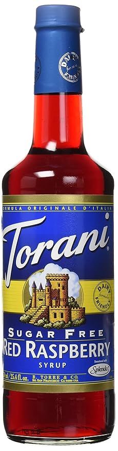 Torani Sugar Free Raspberry Syrup (750 mL /25.4 oz) | Amazon (US)