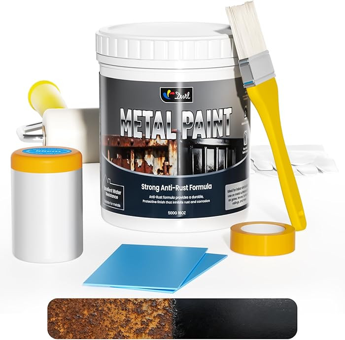 Metal Paint - Waterpoof Anti Rust Preventative - Black Paint for Metal - Door/Outdoor - Direct to... | Amazon (US)