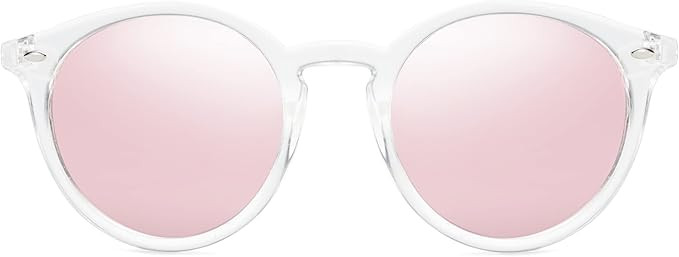 SOJOS Retro Round Polarized Sunglasses for Women Men Circle Frame UV400 Lenses SJ2069 | Amazon (US)
