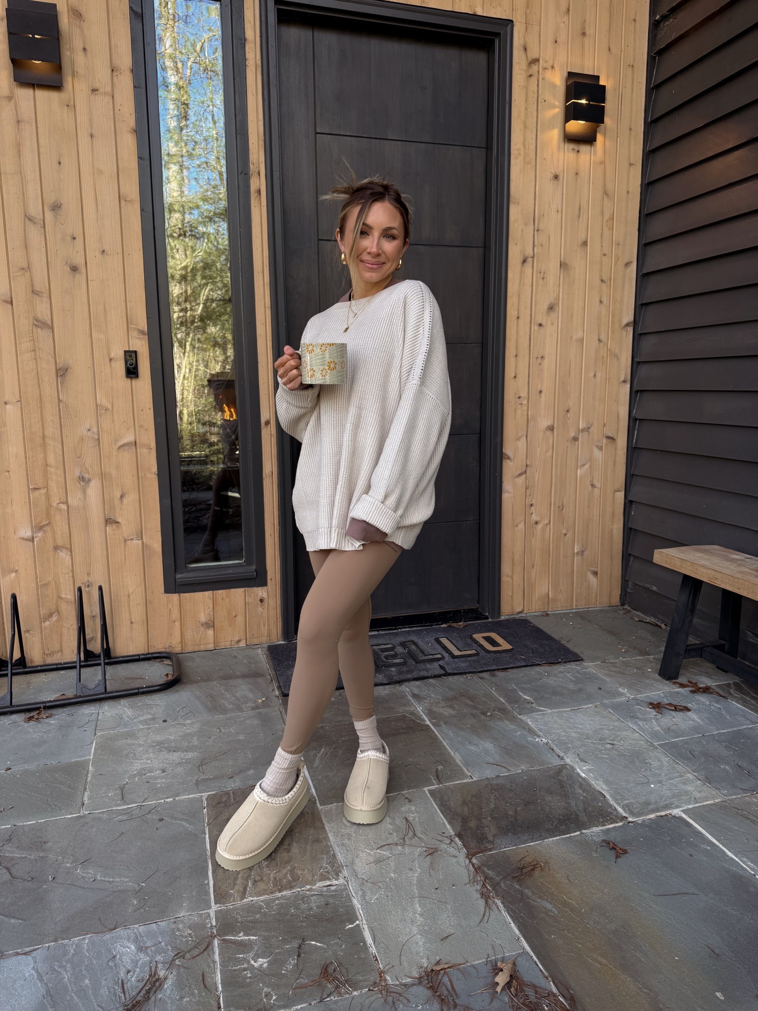 Cozy mountain Amazon look—
Wearing a size small in my Amazon sweater , Amazon leggings , and top is from an Amazon set #mountains 

#LTKFindsUnder50 #LTKShoeCrush #LTKPetite