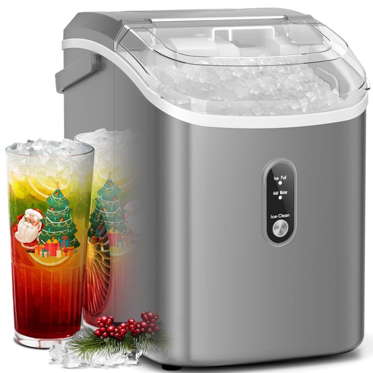 Auseo Nugget Ice Maker Countertop , 35lbs/24H, Self-Cleaning, Ice Basket & Ice Shovel & Handle,  ... | Walmart (US)