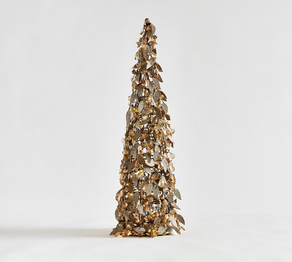 Lit Rustic Leaf Trees | Pottery Barn (US)