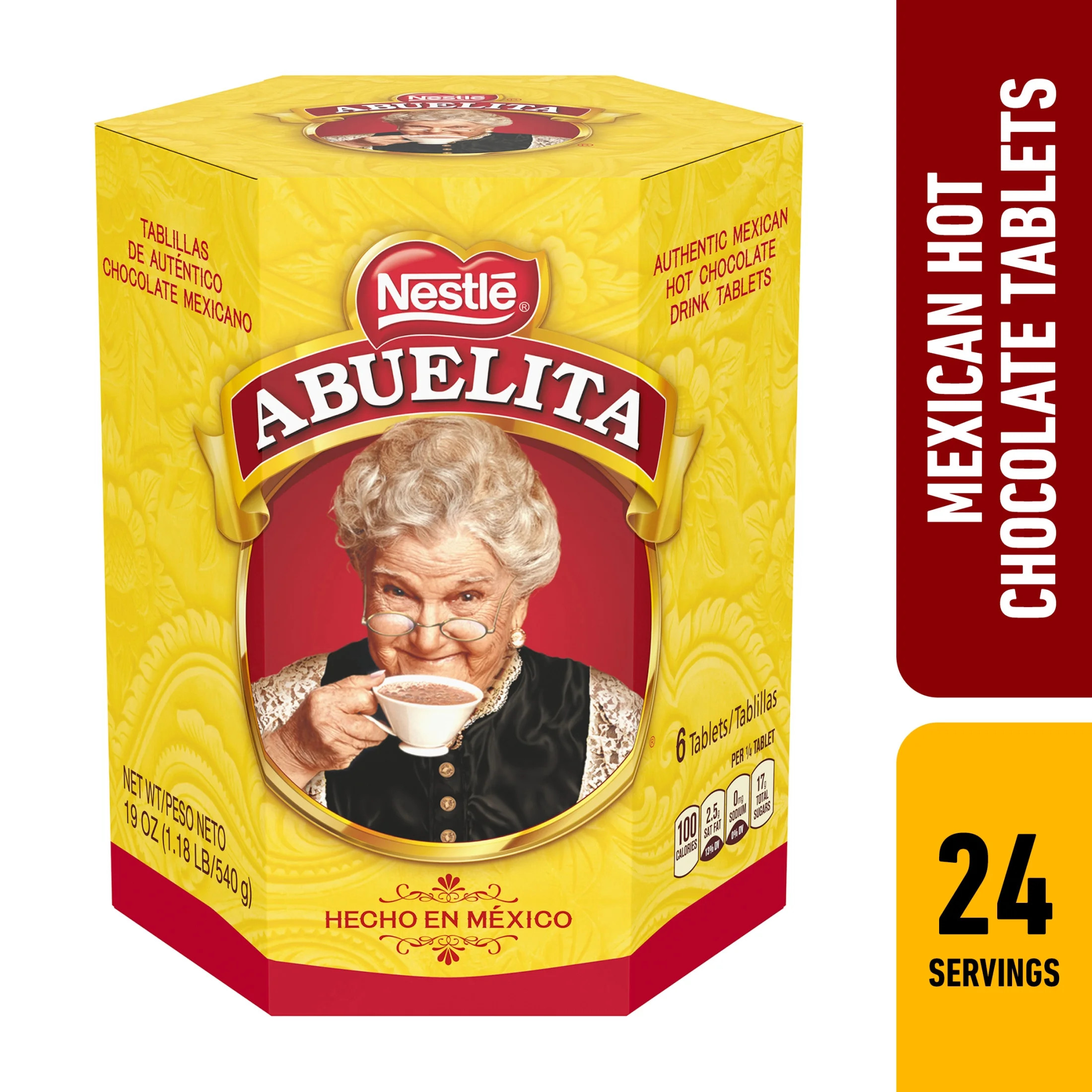 Nestle Abuelita Mexican Hot Chocolate Tablets Cinco de Mayo Food, 19 oz, Box, Instant​ | Walmart (US)