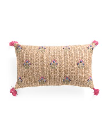 14x24 Outdoor Embroidered Pillow | Throw Pillows | Marshalls | Marshalls