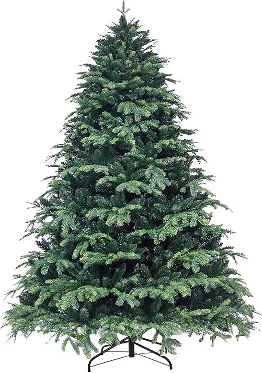 MAKEATREE 7-FT Artificial Christmas Tree with 2121 Tips, Unlit Hinged Spruce Xmas Tree for Indoor... | Amazon (US)