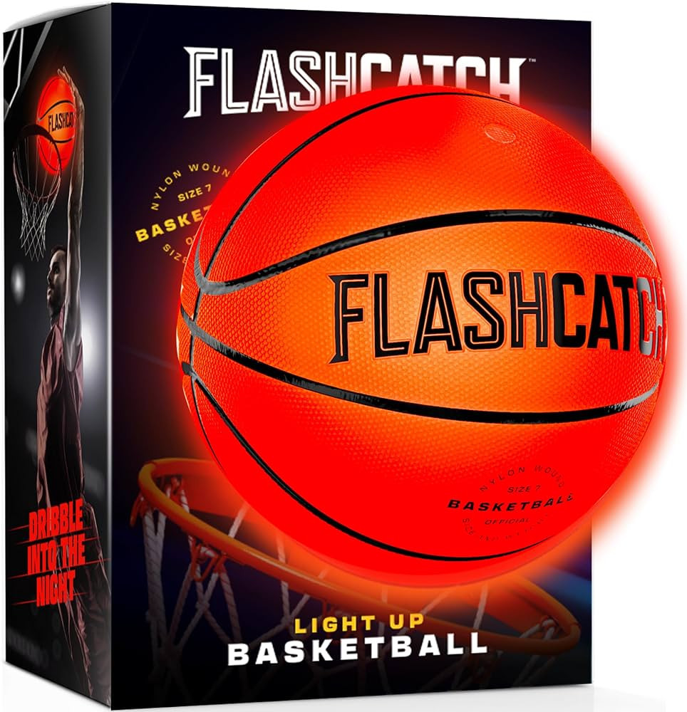 Light Up Basketball - Glow in the Dark Ball - Sports Gear Accessories Gifts for Boys 8-15+ Year Old - Kids, Teens Gift Ideas - Cool Teen Boy Toys Ages 8 9 10 11 12 13 14 15 Age Outdoor Teenage Things | Amazon (US)