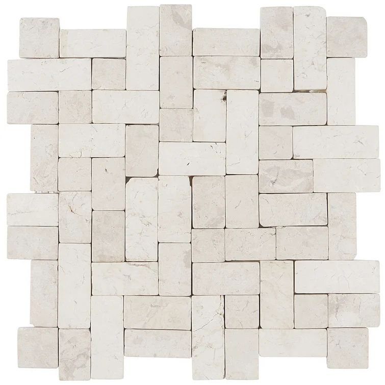 1" x 2" Natural Stone Pebbles Mosaic Wall Tile | Wayfair North America