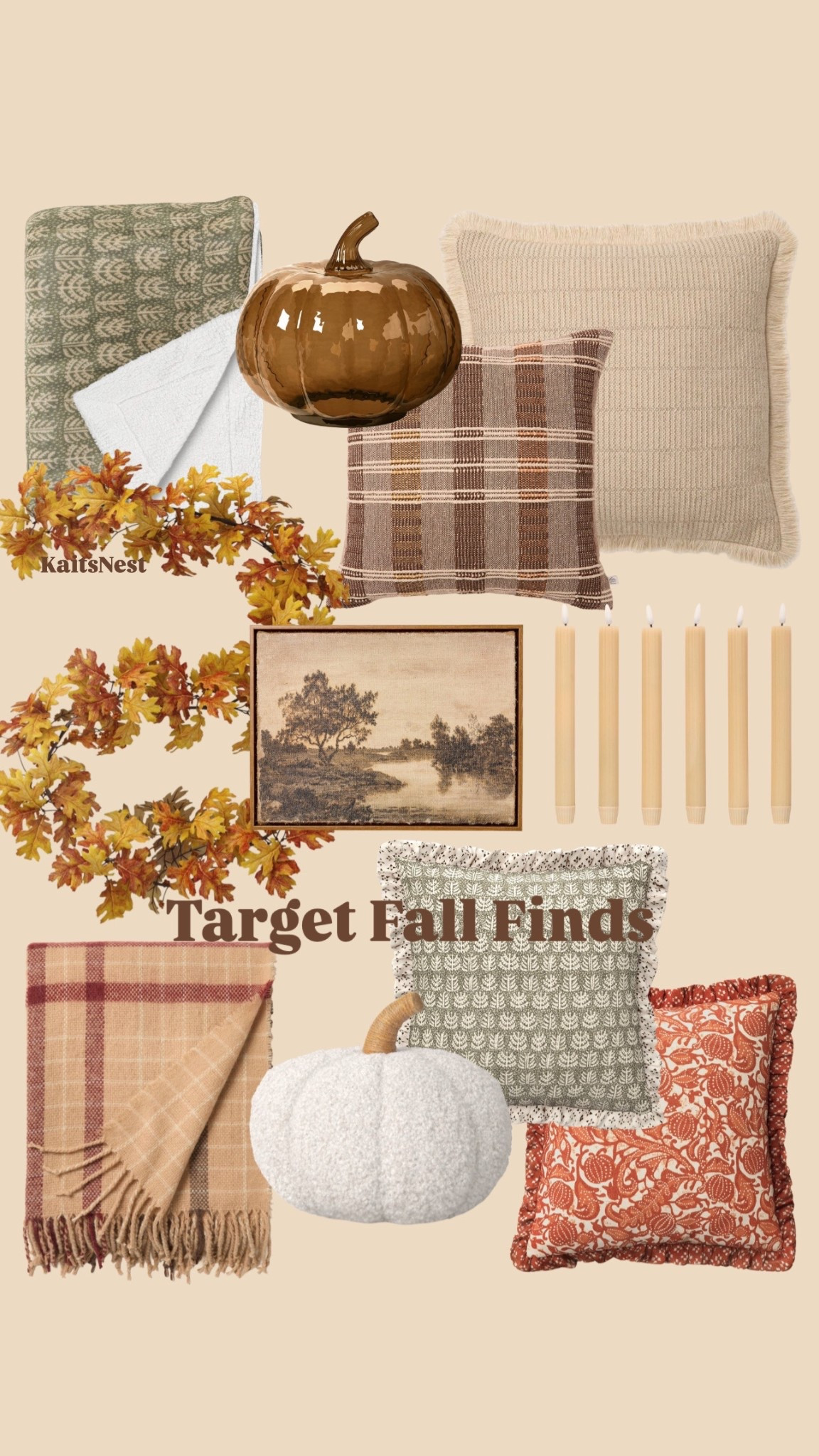 Target fall finds! Fall home decor. Collected fall decor. Collected home. Fall decor. Fall garland. Fall pillows. Fall blankets. Target fall 2025. 

#LTKFindsUnder100 #LTKSeasonal #LTKHome