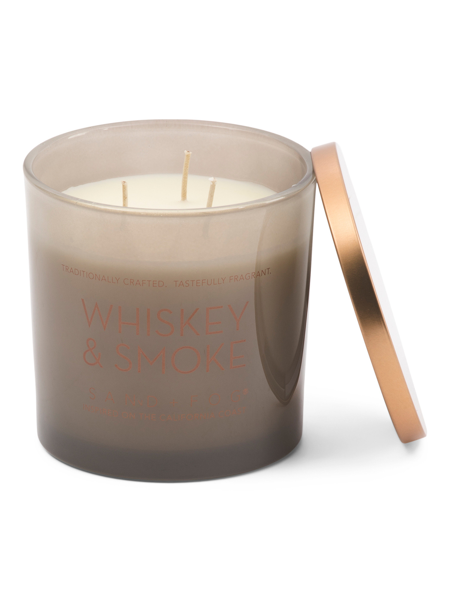 21oz  Whiskey Smoke Candle With Metal Lid | TJ Maxx