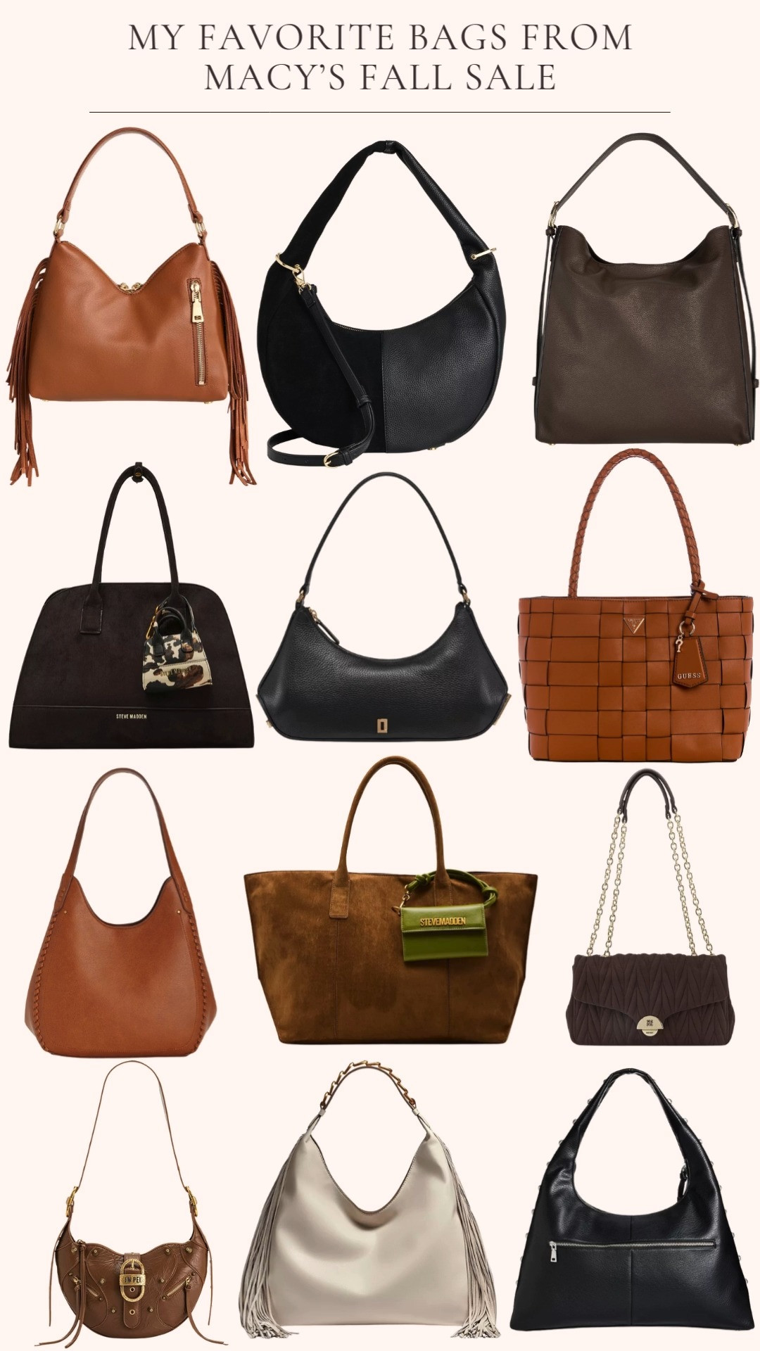  

 I love a new bag! It’s always one of my favorite purchases. These are on sale at Macy’s right now. I love them all 😆

#LTKItBag #LTKSaleAlert #LTKOver40