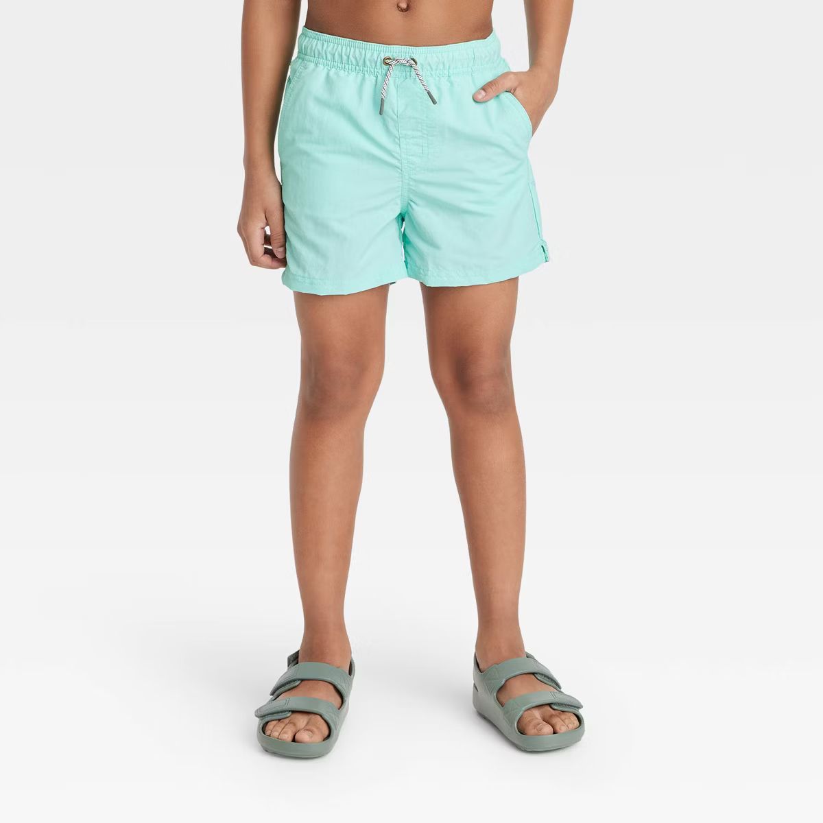 Boys' Solid Swim Trunks - art class™ Light Blue | Target