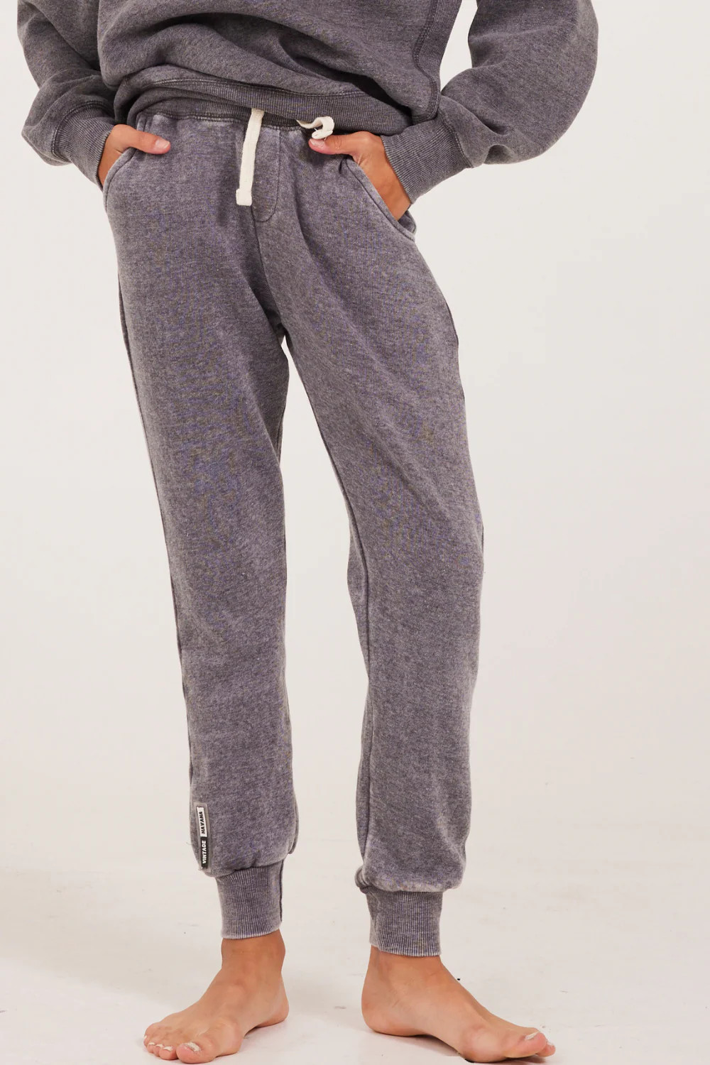 Unisex Cuff Bottom Sweatpants | Vintage Havana