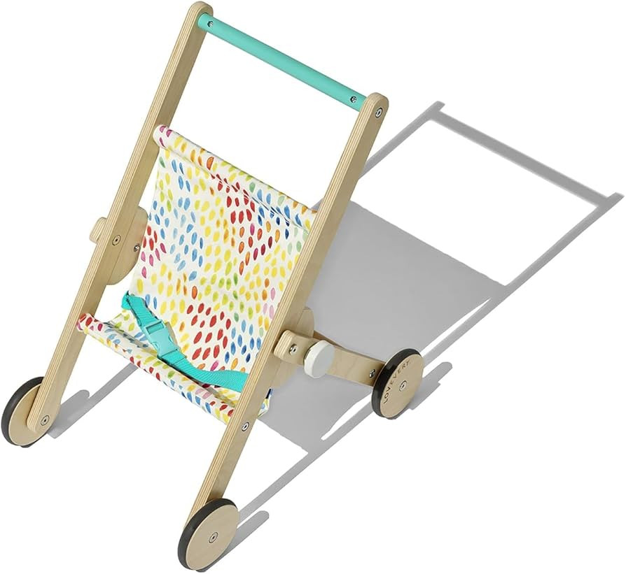 LOVEVERY | The Buddy Stroller | Wooden Toy Doll Stroller for Pretend Play, Ages 12 Months+ | Amazon (US)