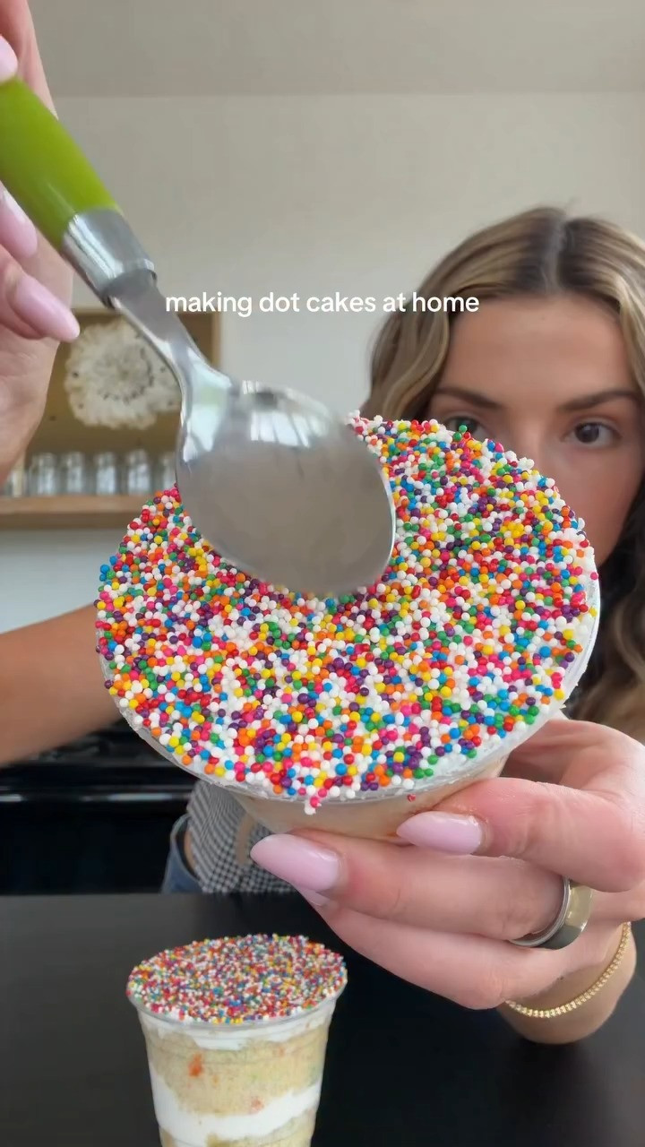 making dot cakes at home! unreal 

 #LTKfoodie