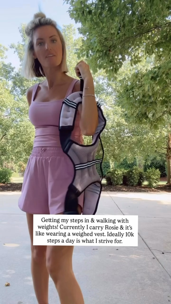 Highly recommend adding a weighted vest to your walks! Loverly Grey, weighted vest, Amazon find, workout routine

#LTKActive